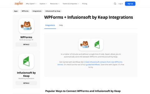 Connect your WPForms to Infusionsoft by Keap integration in ...