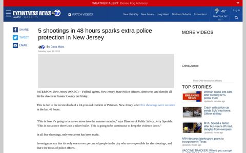 5 shootings in 48 hours sparks extra police protection in New ...