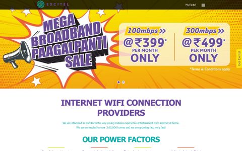 Excitel: Internet Wifi Connection Providers Near Me, Local ISP ...