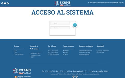 Login - Exams Andalucia