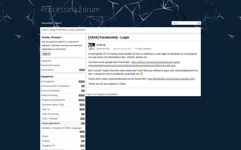 [JAVA] Facebook4j - Login - Processing 2.x and 3.x Forum