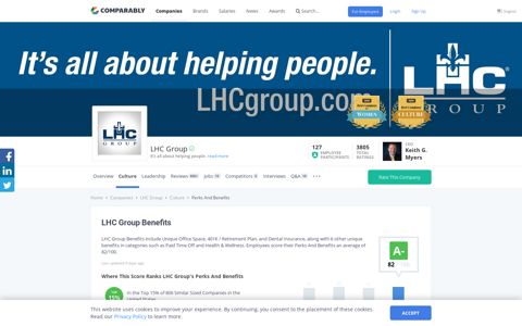 LHC Group Benefits | Comparably