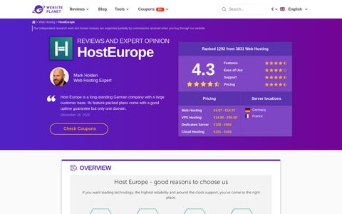 HostEurope Review 2020 – A Web Developer's Honest Review