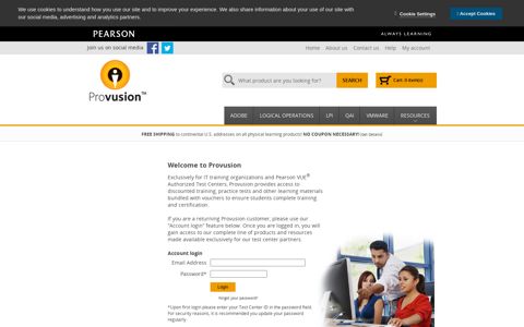 Provusion IT Certification Portal - Pearson VUE