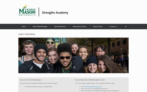 Log-In Instructions – Strengths Academy