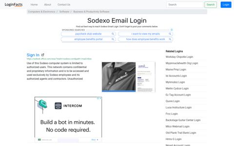 Sodexo Email Login - Sign In - LoginFacts