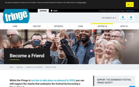 Become a Friend | Edinburgh Festival Fringe