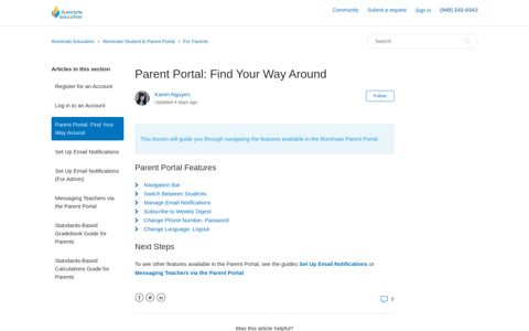 Parent Portal: Find Your Way Around – Illuminate Education