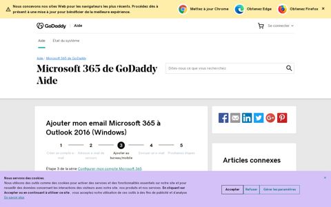Add my Microsoft 365 email to Outlook 2016 ... - GoDaddy