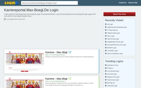 Karriereportal.max-boegl.de Login - Loginii.com