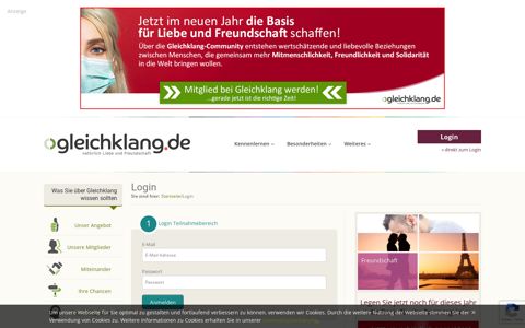 Login | Partnersuche auf gleichklang.de