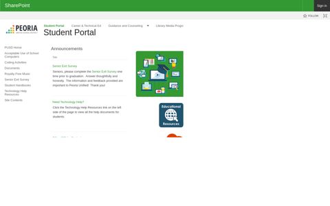 Student Portal - Home