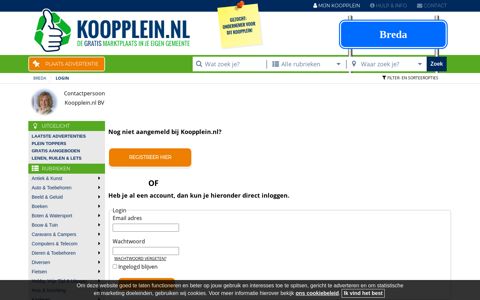 Login - Breda - Koopplein.nl