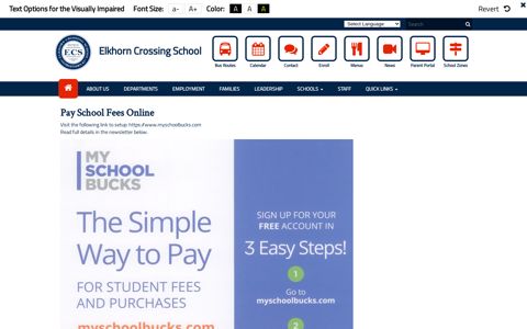 Pay School Fees Online - Elkhorn Crossing School