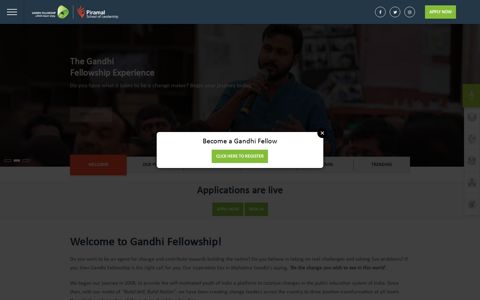 Gandhi Fellowship | The Gandhi Fellowship Experience