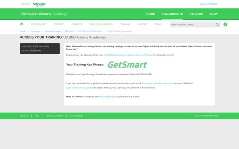 Training | EcoBuilding - SE Exchange Extranet