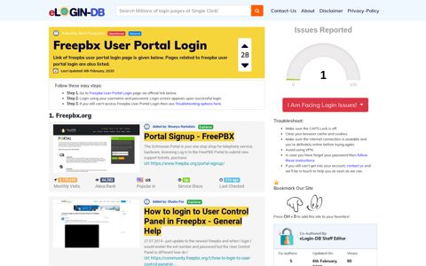 Freepbx User Portal Login