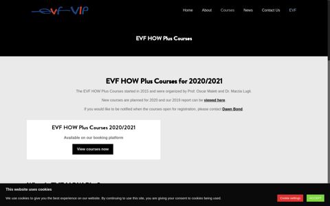 EVF HOW Plus Courses – EVF VIP