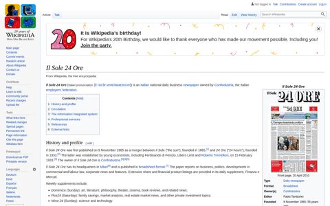 Il Sole 24 Ore - Wikipedia