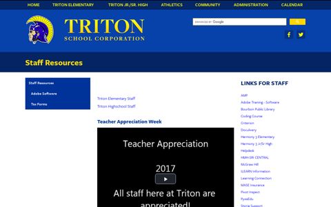 Staff Resources - Triton School Corporation