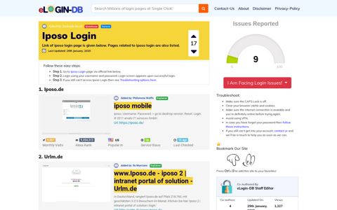 Iposo Login - A database full of login pages from all over the ...