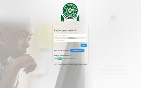 Back To Login - Joint Admissions and Matriculation Board