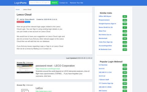 Login Leeco Cloud or Register New Account - LoginPorts