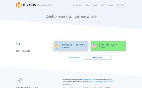 Hive OS - Install - Hive OS - Ultimate Mining Platform