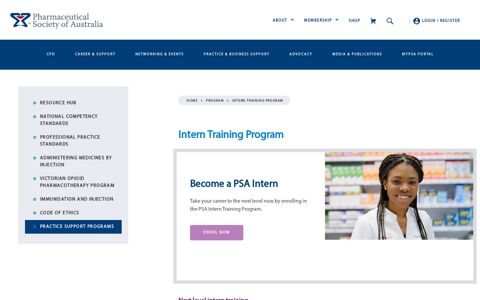 Intern Training Program - Pharmaceutical Society of Australia