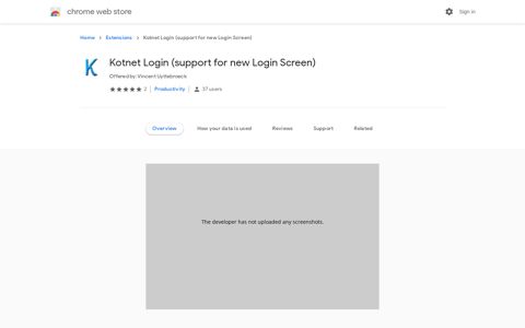 Kotnet Login (support for new Login Screen)