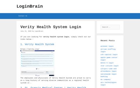 verity health system login - LoginBrain
