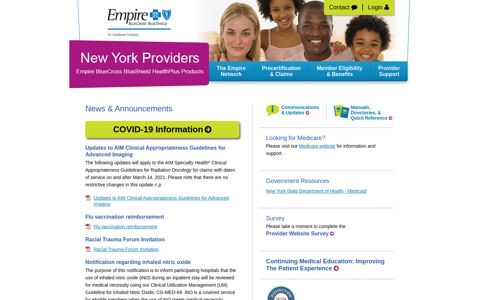 Empire BCBS: Home | New York Providers