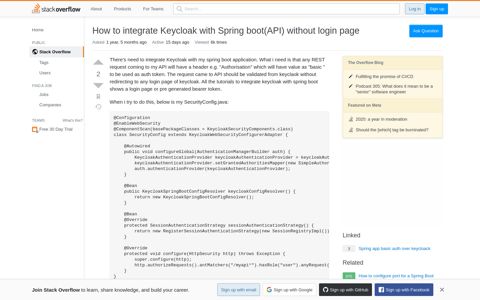 How to integrate Keycloak with Spring boot(API) without login ...