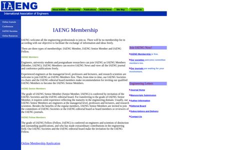 IAENG Membership