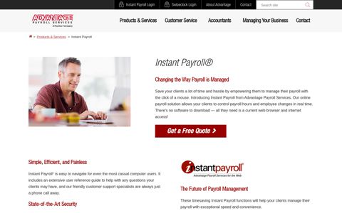 Instant Payroll | Advantage Payroll Services