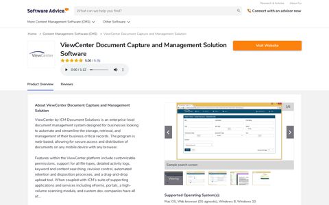 ViewCenter Document Capture and Management Solution ...