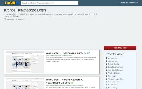 Kronos Healthscope Login - Straight Path to Any Login Page!
