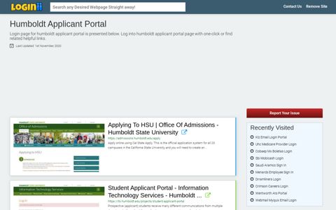 Humboldt Applicant Portal - Loginii.com