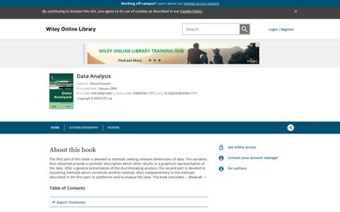 Data Analysis - Wiley Online Library