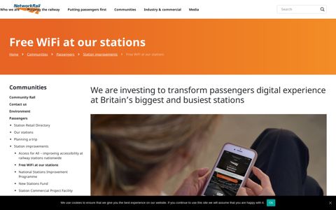 Free WiFi at our stations - Network Rail