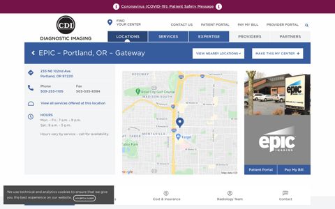 EPIC - Portland, OR - Gateway | Center For Diagnostic Imaging