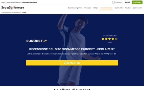 Eurobet: quote, scommesse e recensioni sul sito (fino a 215 ...