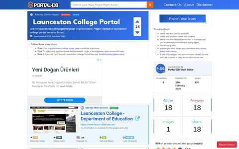 Launceston College Portal