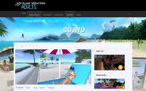 GoJiyo - Virtual Worlds for Adults