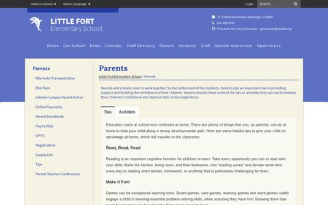 Parents - Little Fort Elementary School