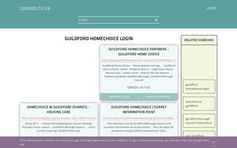 guildford homechoice login - General Information about Login