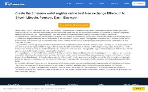Create the Ethereum wallet register online best free exchange ...