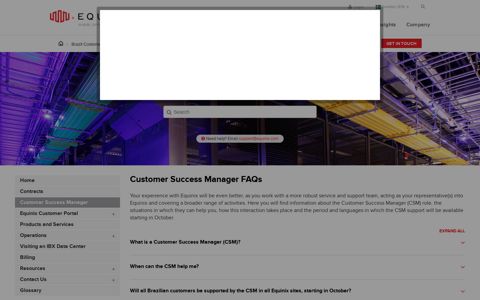 Customer Success Manager | Brazil Customer ... - Equinix