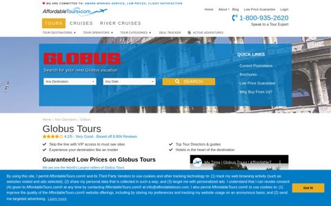 Globus Tours - Deals on all 2021 Vacations - 8904 Reviews