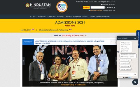 HITS - Welcome to Hindustan Institute of Technology ...